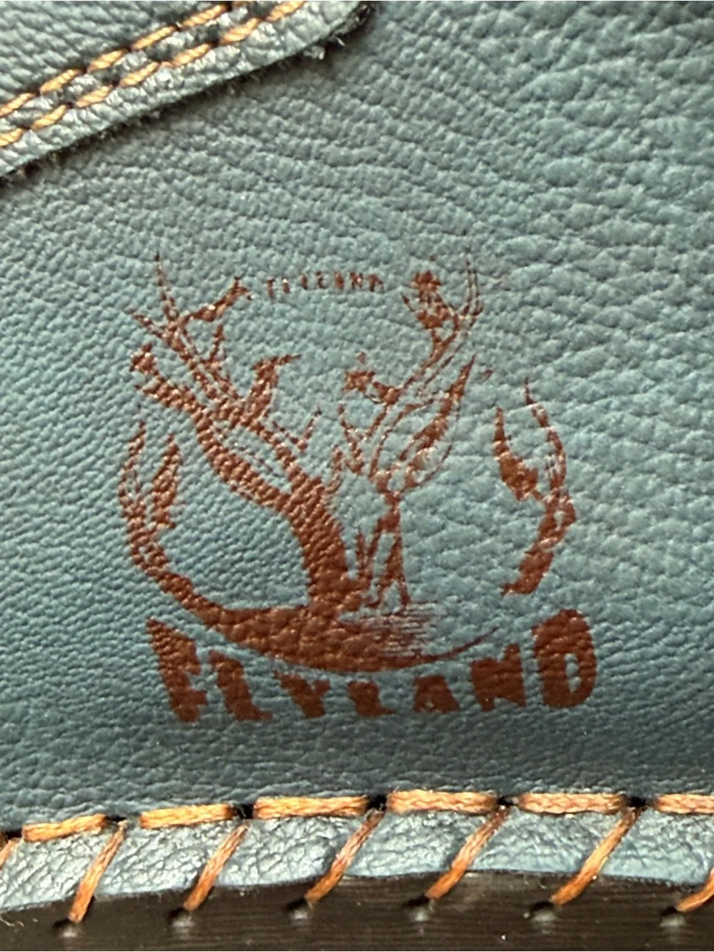 PIKOLINOS Blue Leather Chukka Boots with Tan Accents